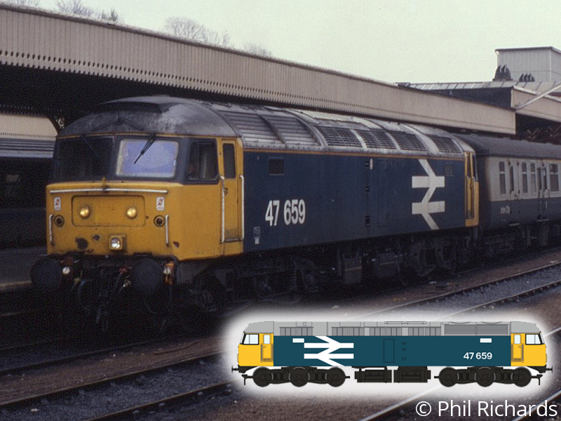 Class 47/4 diesel locomotive. Picture by Phil Richards