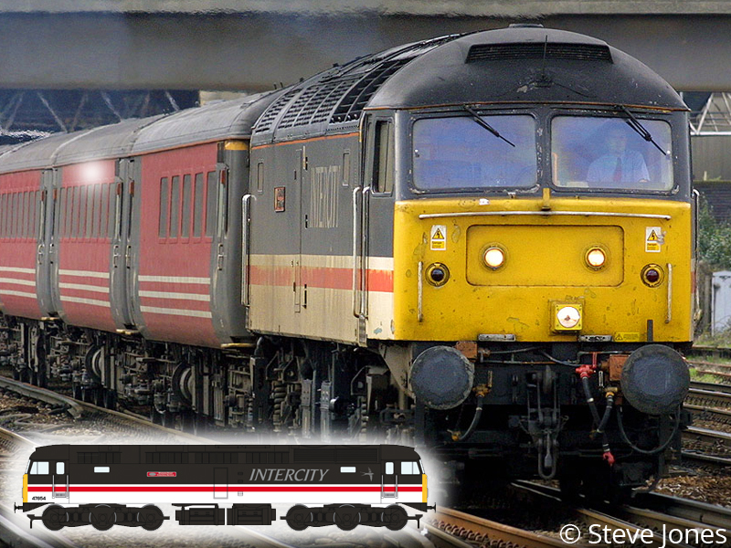 Class 47/8 diesel locomotive. Picture by Steve Jones