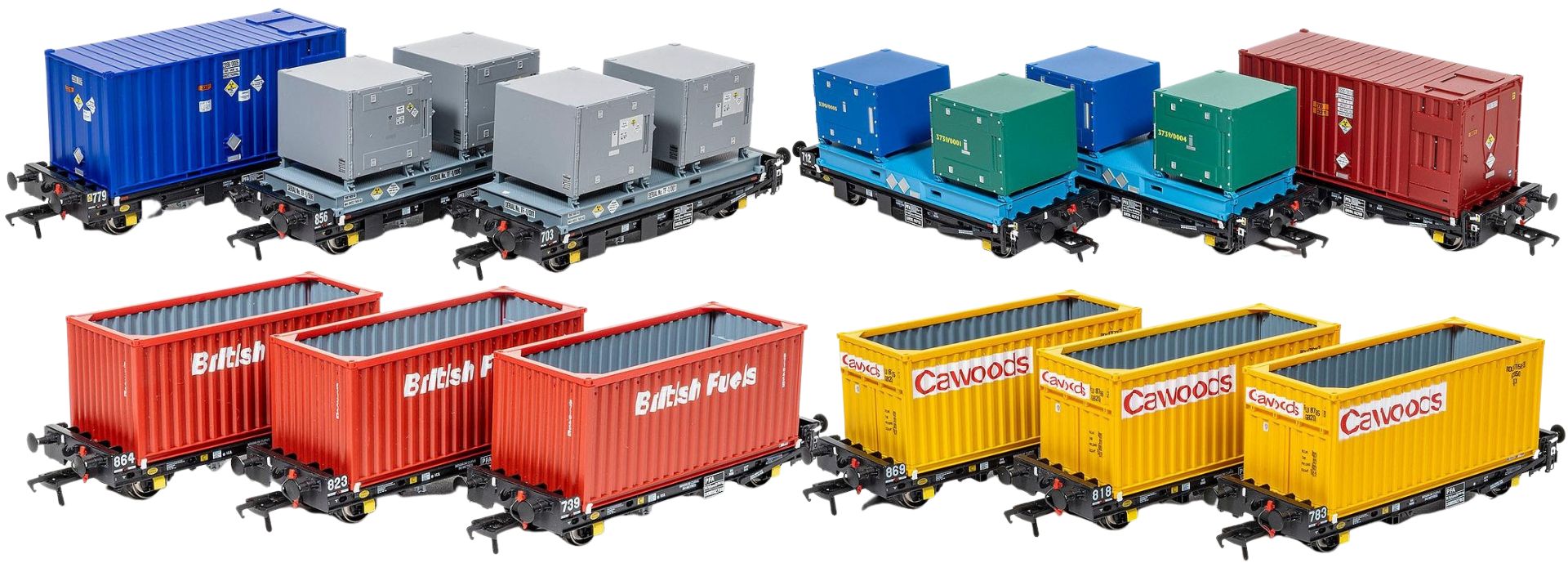 Accurascale OO Gauge (1:76 Scale) PFA container flat