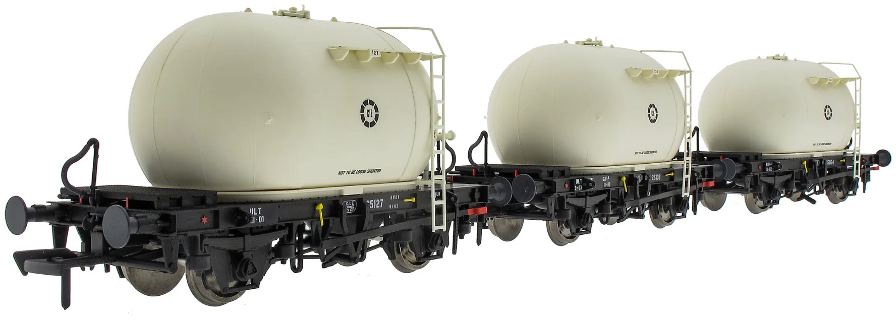 Irish Railway Models OO Gauge (1:76 Scale) 4-wheel Cement 'bubble' carrier
