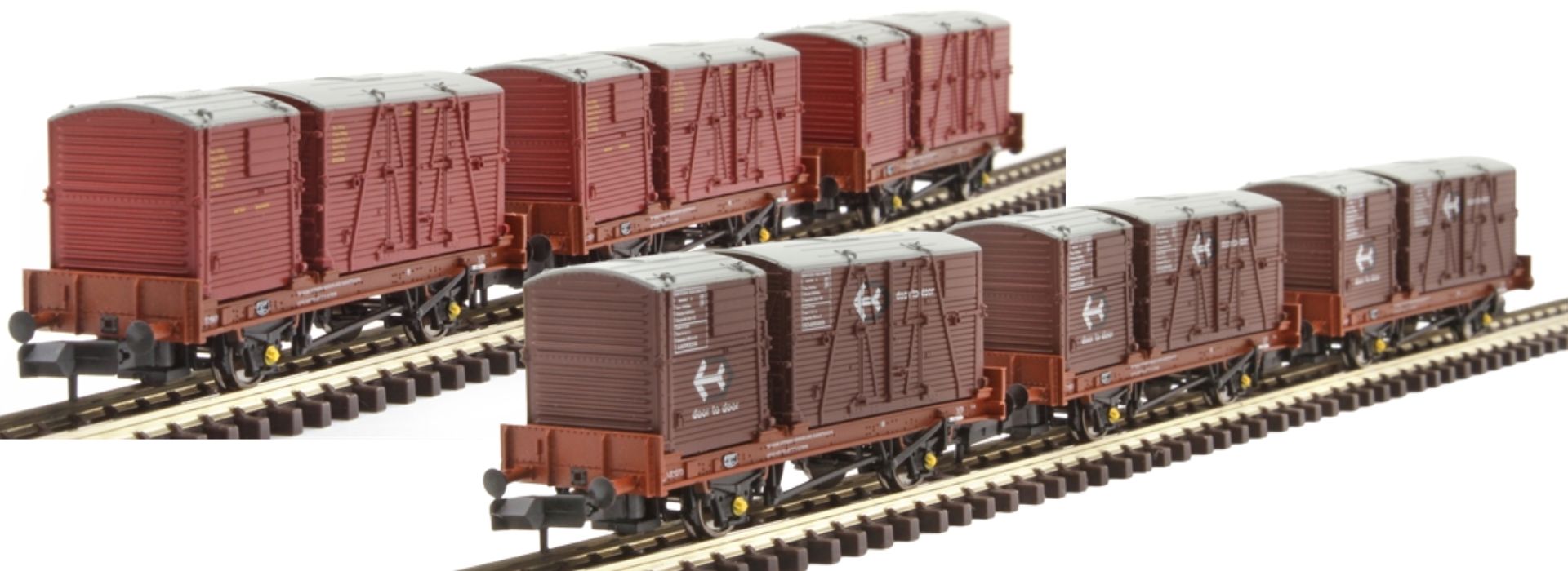 Rapido Trains UK N Gauge Conflat P Container Flat