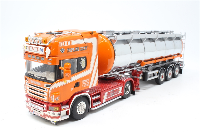 WSI Models 01-1255 Scania R5 Topline 4x2 with Tanker Trailer - 'TVT'