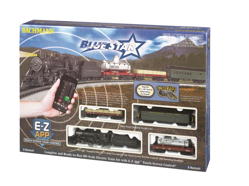 Bachmann USA 01502BAC Blue Star' train set - with E-Z App control