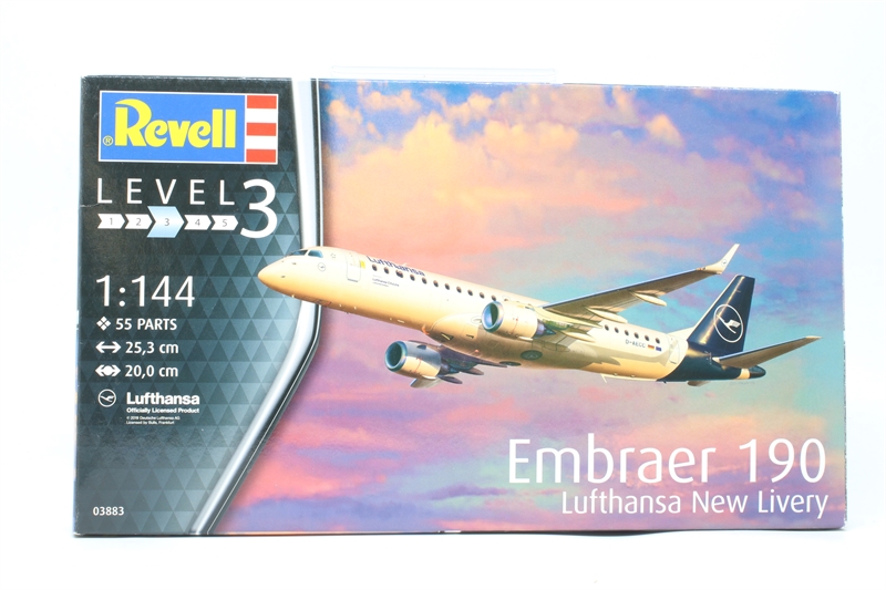Maquette Revell Model Set Embraer 190 Lufthansa