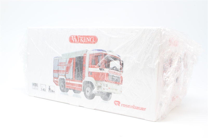 Wiking 1/43 MAN TGM Rosenbauer AT LF - Camion De Pompiers Miniature