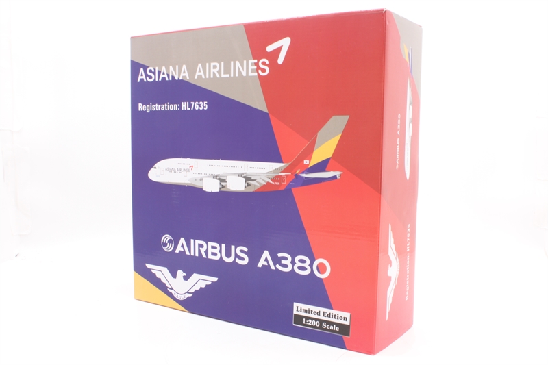 Eagle 100028EAG Airbus A380 'Asiana Airlines' HL7635 - Hattons