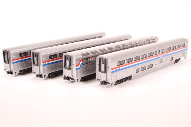 Kato 106-3502 Superliner of Amtrak - silver with red,white - Hattons