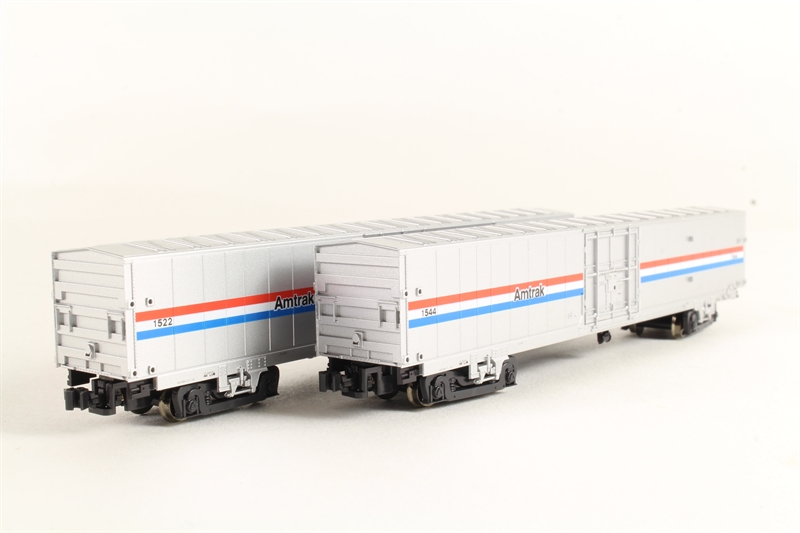 Kato 106-3503 60' material handling boxcar of Amtrak - phase iii 2-Pack