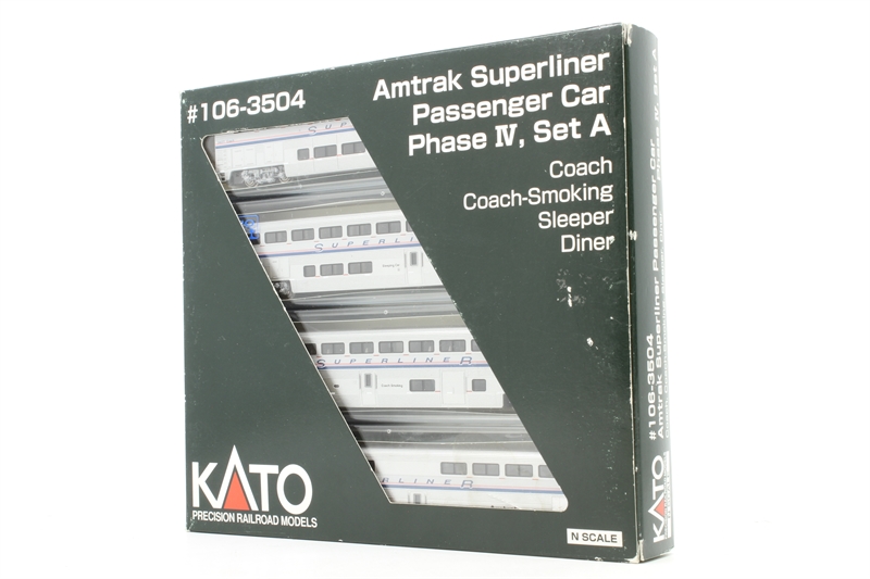 Kato 106-3504 Lightweight corrugated Superliner of Amtrak - Hattons