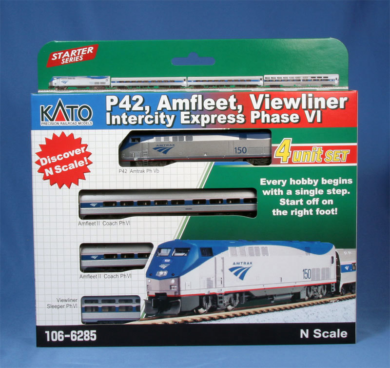 Kato 106-6285 P42 Amfleet Viewliner Intercity Express Ph - Hattons