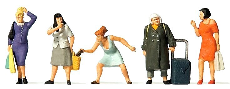 Preiser 28167 Figura In Scala 1:87 - Donna Che Allaccia Le Scarpe