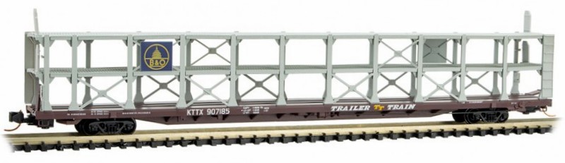 Micro-Trains 11200090 89' bi-level open side Autorack of the Baltimore