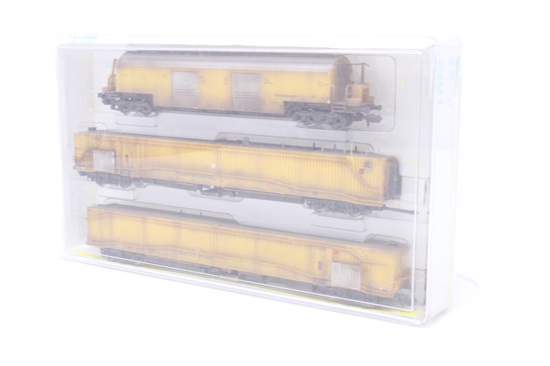 Minitrix 11444-003 Set of three tunnel maintenance wagons - Hattons