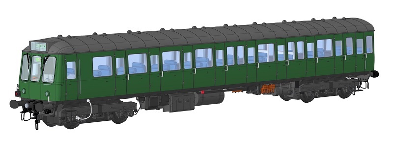 Heljan O Gauge (1:43 Scale) Class 149/ 150 DMU centre and trailer cars