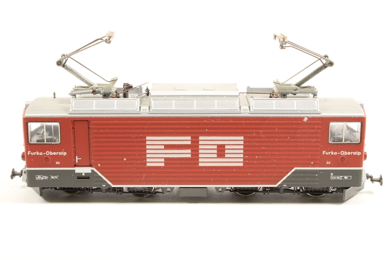 【販売安い】BEMO 1260-202 SWISS FO FURKA OBERALP TUNNEL RED Ge 4/4 III LOCOMOTIVE 外国車輌