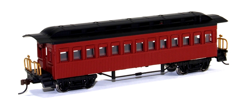 Bachmann USA 13402BAC Passenger Coach Painted Unlettered Red
