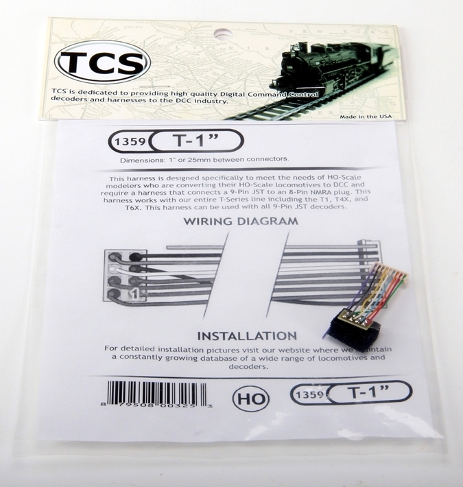 Train Control Systems (TCS) 1359TCS DCC Decoder Harness