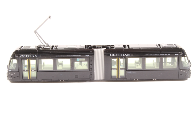 Kato 14-802-3 Centram Articulated Tram 9003 in Black of - Hattons