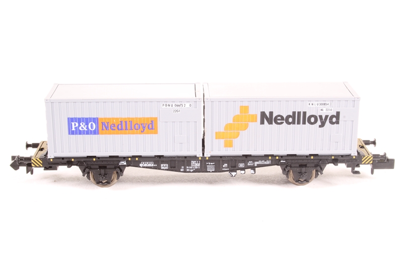 Minitrix 15627Minitrix 20' Container Wagon 'P&O/Nedlloyd' - Hattons