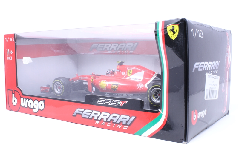 Miniature F1 Burago 1/18 – Ferrari SF15-T 2015 De Kimi Räikkönen, Neuve