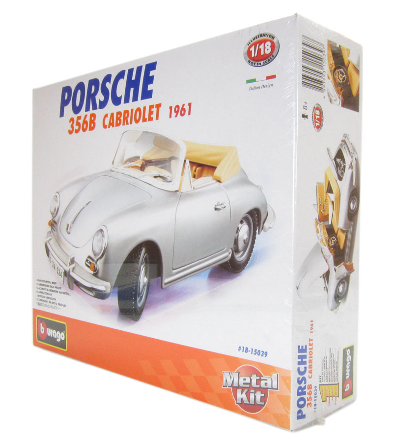 Bburago 18-15039 Kit-Porsche 356B Cabriolet (1961)