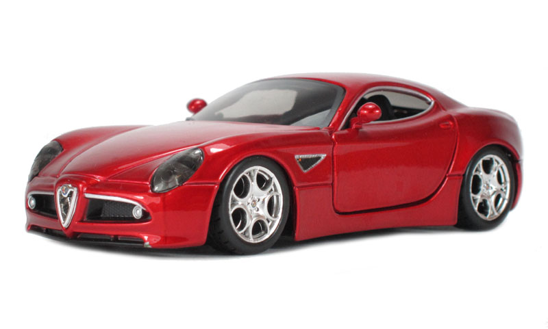 110 M4 Alfa Romeo 8C Competizione 2007 1/43 Minicar noir el