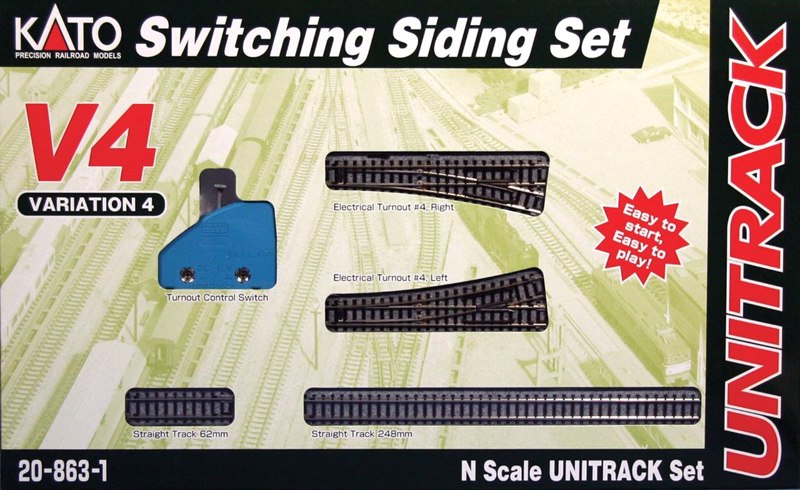 Kato USA – Rail De Commutation N V4 KAT208631 – Kit Pour Modélisme Ferroviaire N Scale