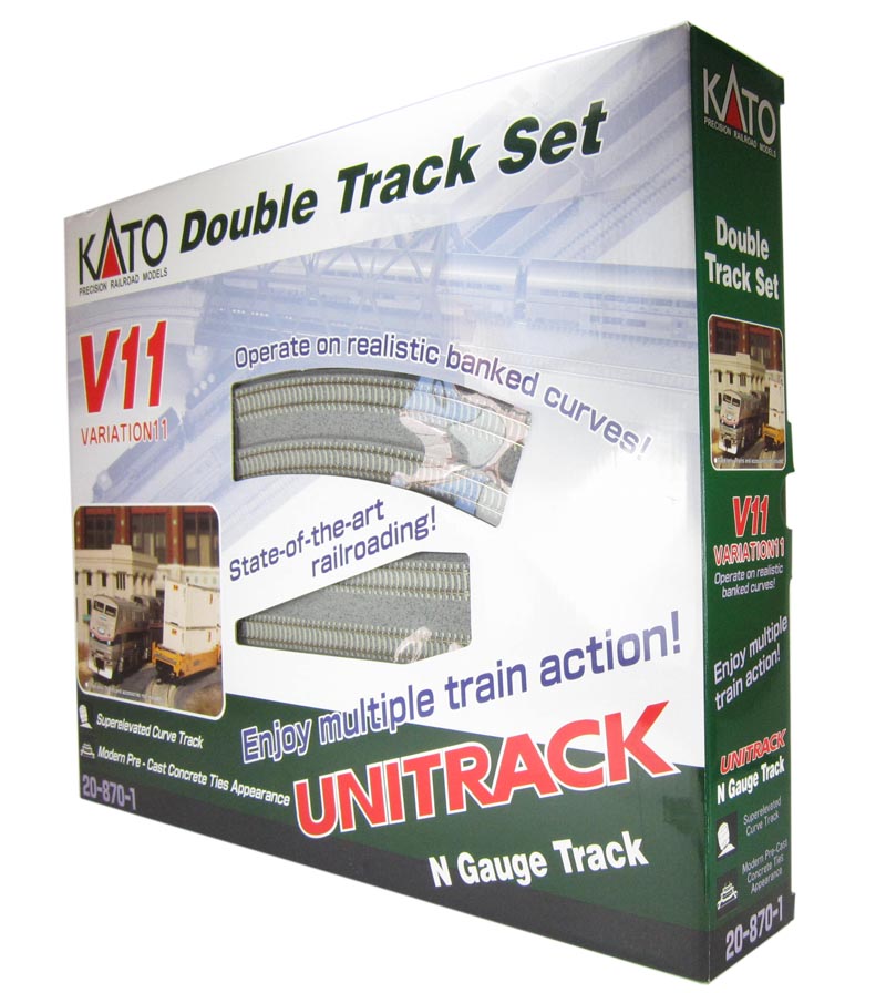 Kato 20-182 N Scale Double Curve Easement Track – 2pcs – Japanese Import