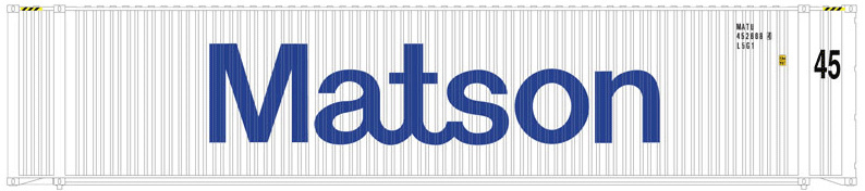Metsov Containers Atlas 20004689 45' Containers, Matson Set 2