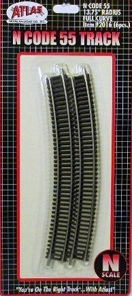 Atlas 2003 Code 55 Straight Track 107.95mm (6) (Importación USA