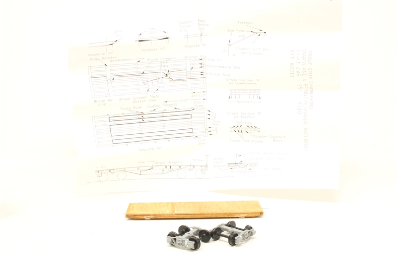 Trout Creek Engineering Inc. 2210TRO Flat car 120 'Maryland