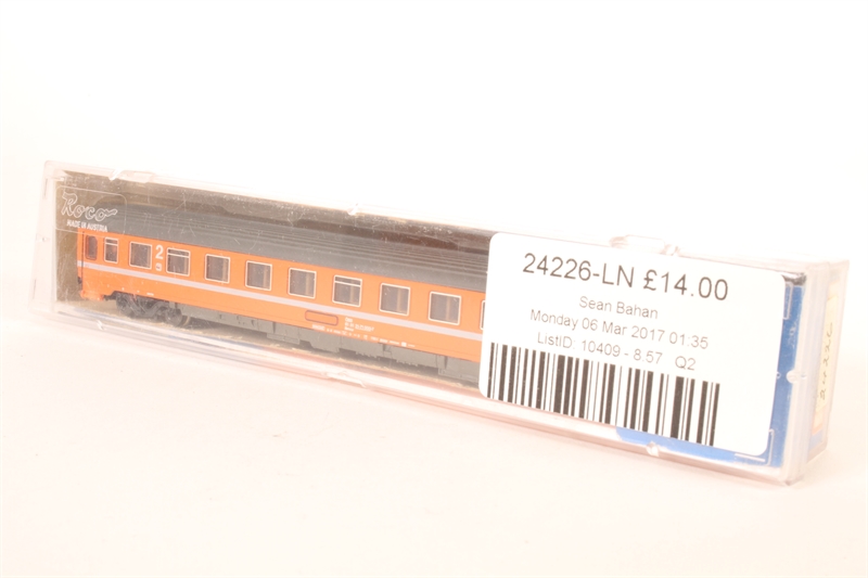 Roco N24476 Voiture Voyageurs 2e Classe Eurofima ÖBB N°048-6, échelle N (1:160)