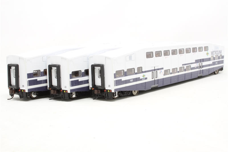 Athearn 25907ATH Pack Of The Bombardier Double-Deck Coaches In Metrolink