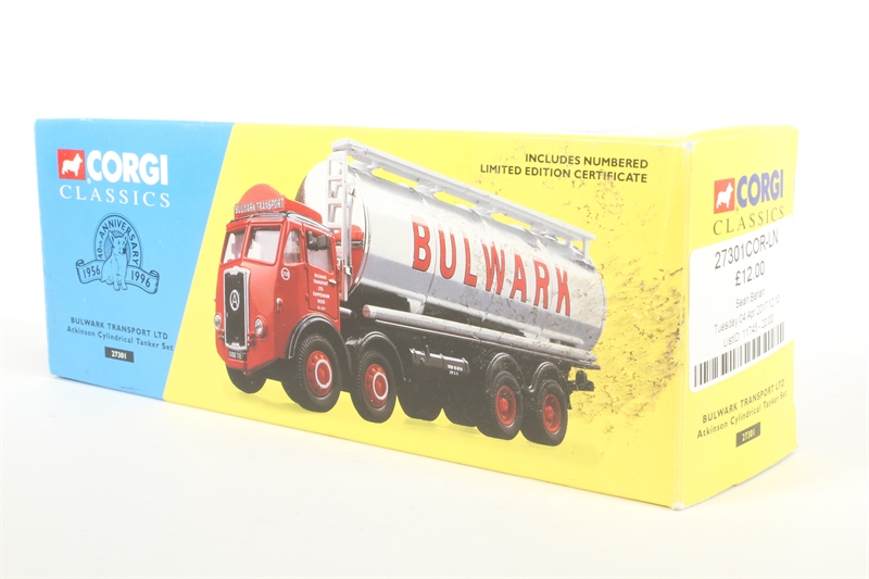 Corgi 27301COR Atkinson Cylindrical Tanker 'Bulwark' - Hattons