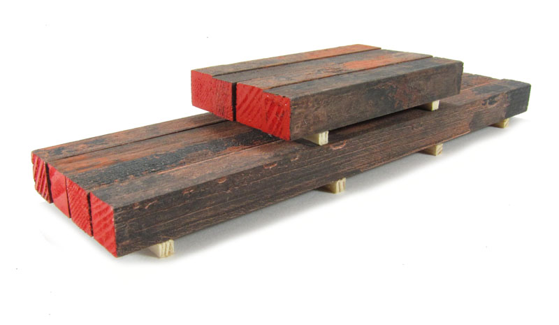 Redscale Models 3106Red 8 Square Steel Cast Rods 138 x 69mm