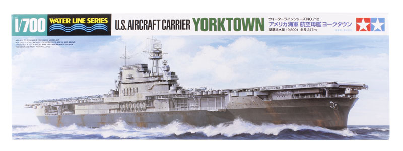 Tamiya 31712TAM USS Yorktown CV-5 aircraft carrier