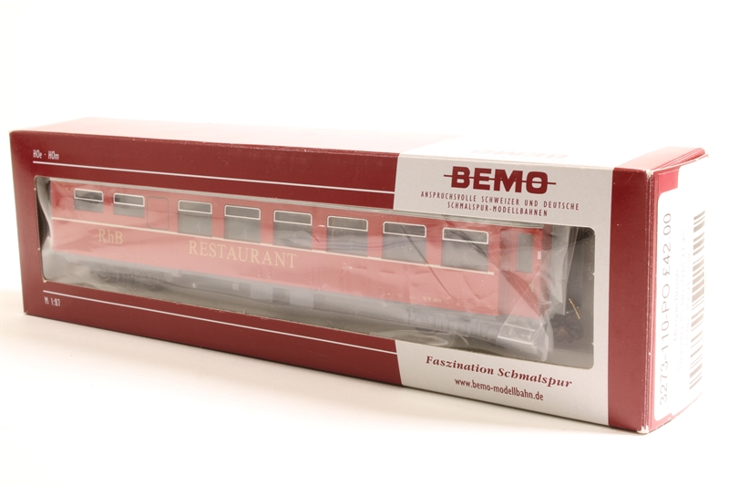 Bemo 3273-110 Dining Car - WR 3810 of the RhB - Hattons
