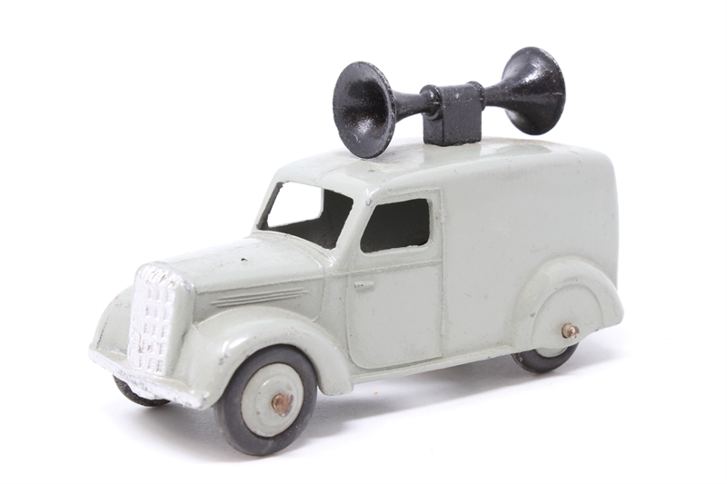 Dinky Toys N°34C Loud Speaker Van - Miniature Moulée Bleue, Peu Jouée, 1/43