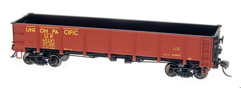 Wagon Union Pacific, Gondola w/coal 3 rails echelle O AHM