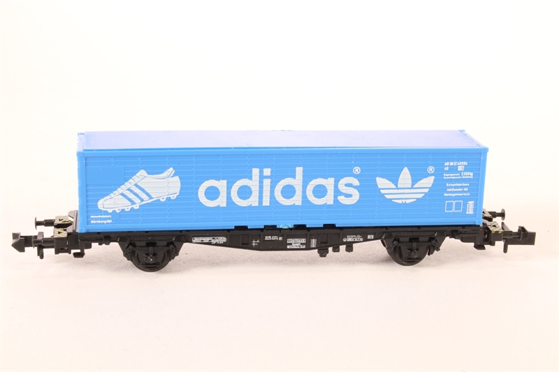 Minitrix 3563 Container Wagon - Adidas - Hattons