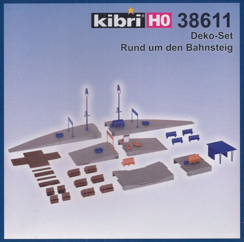 Kibri 38611KIB Accessories set on the platform HO scale