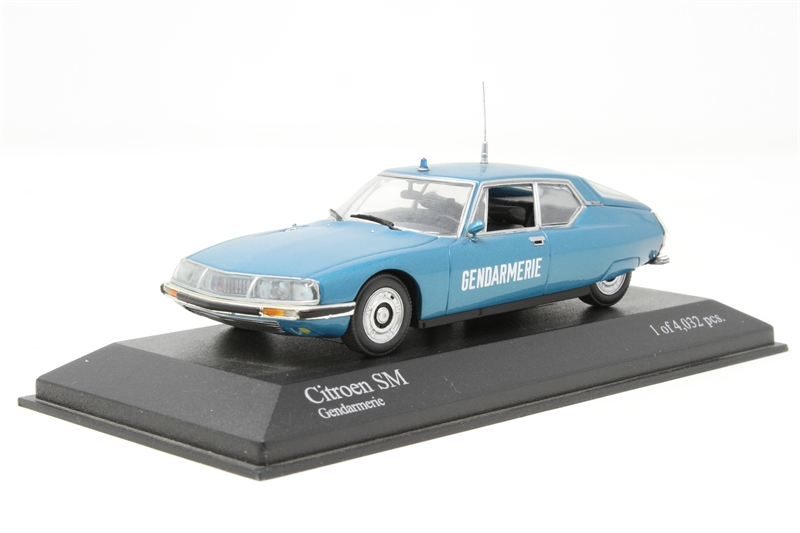 Miniature Minichamps Citroën SM 1970 - Vert Argenté Métallisé - 1/43