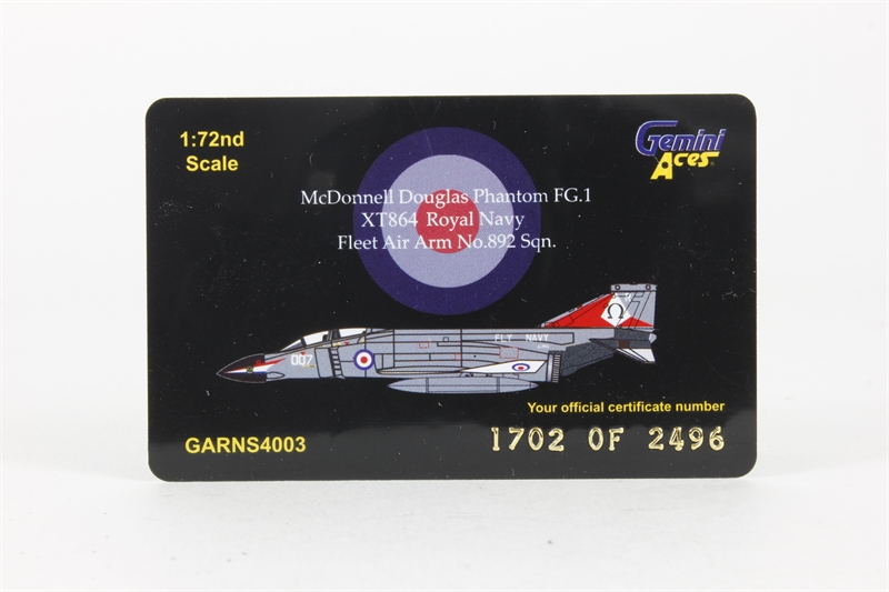 Gemini Aces 4003ACE F-4K Phantom in Royal Navy Livery