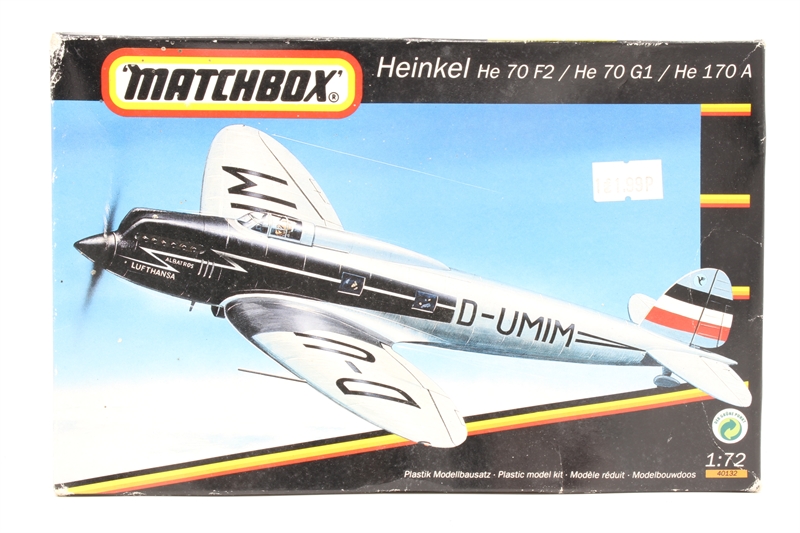 Matchbox 40132 Heinkel He 70 F2 He 70 G1 He 170 A