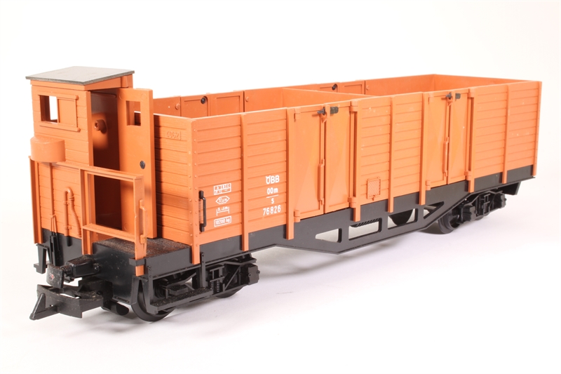 Wagon LGB Lehmann N°4002 Plat Porte Bobines – Marron, En Boîte – Occasion NEUF