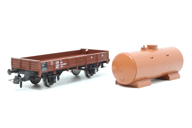 Roco 46011-3138257 Low side wagon with boiler 313 8 257