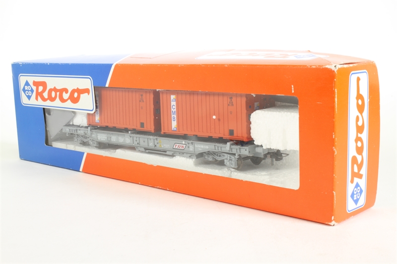 ROCO HO WAGON Plat A Bogies Type Kangourou Sncf 281-7 EUR 25,00 - PicClick FR