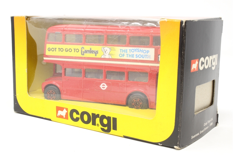 Corgi 469-Gamleys AEC Routemaster in London Transport red - 'Gamleys ...