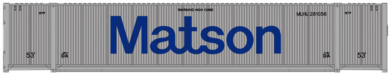 Metsov Containers Atlas 50005220 53' Containers, Matson Set 1