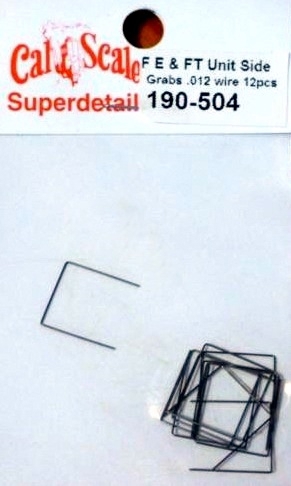 CAL-SCALE- 190-510 - HO Roof Corner Grabs Irons .012 wire, (12 in pk